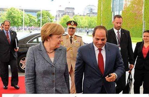 الرئيس عبدالفتاح السيسي يوجه الشكر للمستشارة الألمانية أنجيلا ميركل الرئيس عبدالفتاح السيسي
