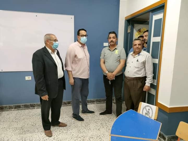 وكيل الوزارة يتفقد مدرسة المهندس منير عطية بغرب طنطا تمهيداً لافتتاحها وكيل الوزارة