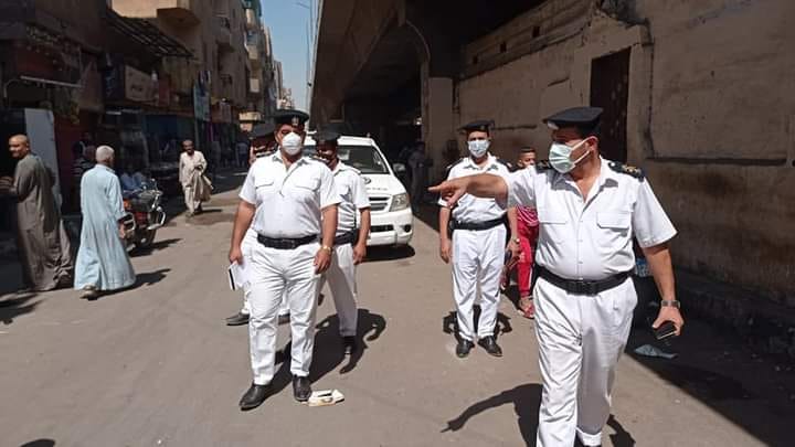 شرطة المرافق تحرر ٢٤ محضر اشغال بحملة مكبرة في مركز الاقصر شرطة