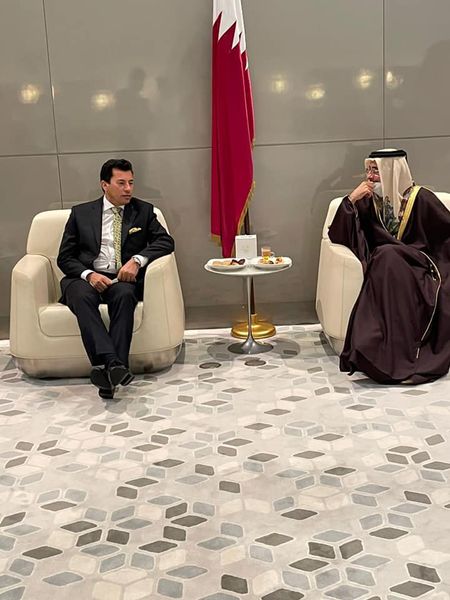 وزير الشباب والرياضة يصل الدوحة لحضور افتتاح كأس العرب وزير الشباب والرياضة