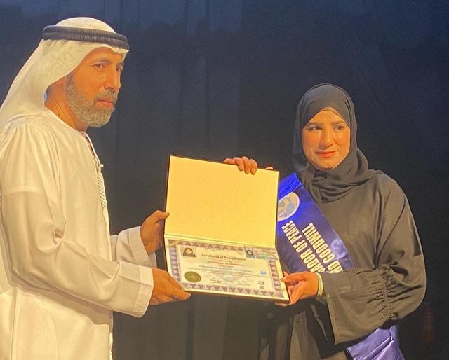” العربي الأوروبي ” يقرر منح الناشطة الإماراتية حليمة اليماحي لقب سفير السلام والنوايا الحسنة