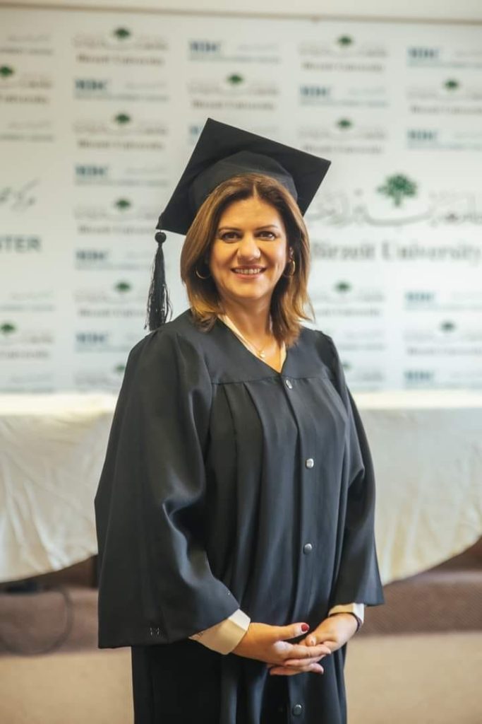 جامعة بيرزيت تعلن عن اطلاقها جائزة “شيرين أبو عاقلة للتميز الإعلامي” 