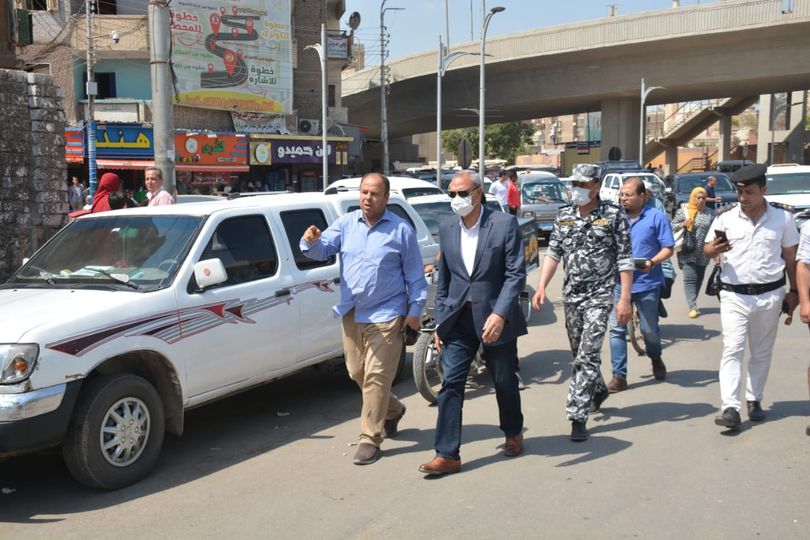 محافظ القليوبية يقوم بحملة إشغالات مكبرة بمدينة بنها