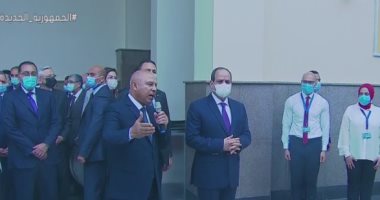 الرئيس السيسي يفتتح محطة عدلي منصور المركزية والقطار الكهربائي