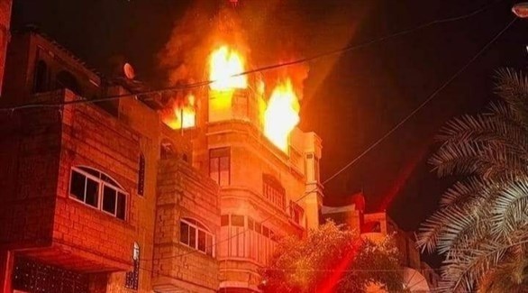 مقتل 21 فلسطينياً في حريق بمبنى سكني في غزة غزة