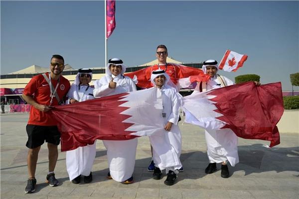 الجماهير تتوافد علي ستاد البيت لمشاهدة مباراة افتتاح كأس العالم 2022 كأس العالم
