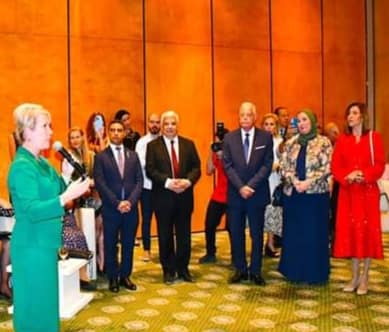 فودة يشهد حفل استقبال الروتاري الدولي بحضور وزيرة التضامن الاجتماعي والثقافة