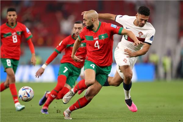 المغرب يتقدم بهدف في شباك البرتغال المغرب
