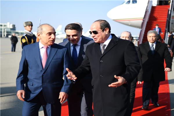 الرئيس السيسي يعرب عن تطلع مصر لتعظيم حجم الاستثمارات المشتركة مع أذربيجان