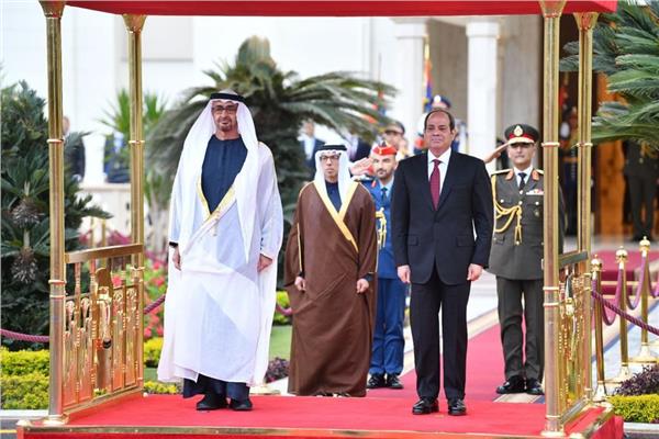 الشيخ محمد بن زايد: سعدت بلقاء أخى الرئيس عبد الفتاح السيسى