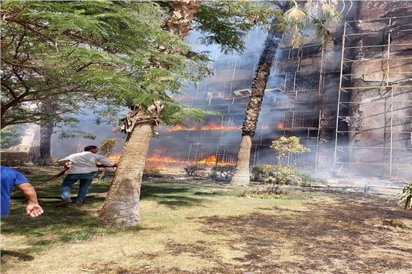 ارتفاع أعداد المصابين في حادث حريق بجهاز مدينة 15 مايو لـ21 شخصًا أعداد المصابين