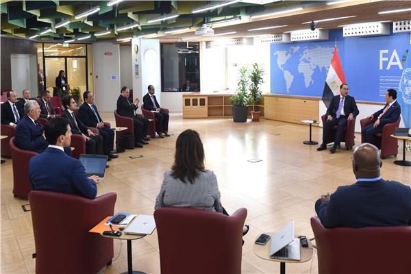 رئيس الوزراء يلتقى المدير العام لمنظمة الأغذية والزراعة «الفاو»