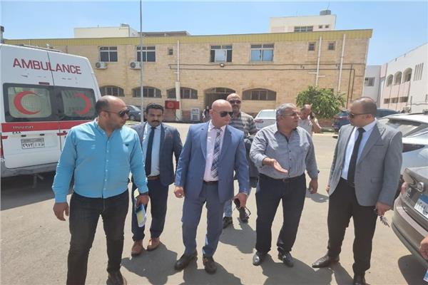 النيابة الإدارية تعاين حريق المستشفى الجامعي بدمياط الجديدة