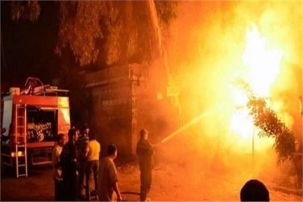 انفجار مُحول كهرباء واندلاع حريق بحظائر ماشية في الوادي الجديد مُحول كهرباء
