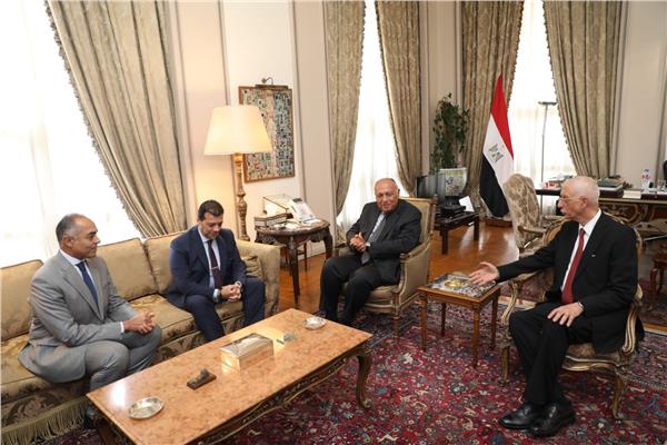 رئيس «الوطنية للانتخابات» يبحث مع وزير الخارجية إجراءات تصويت المصريين بالخارج