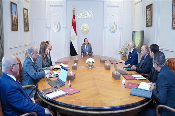الرئيس عبد الفتاح السيسي يستقبل رئيس مجلس إدارة شركة «دانيلي» الإيطالية عبد الفتاح السيسي