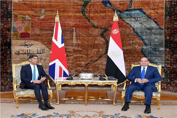 احذر من الانزلاق لحرب إقليمية.. تفاصيل لقاء «السيسي» ورئيس وزراء بريطانيا