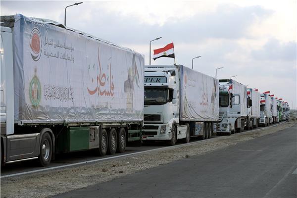 مصر في المقدمة بـ 5208 أطنان من حجم المساعدات التي قدمها العالم لقطاع غزة