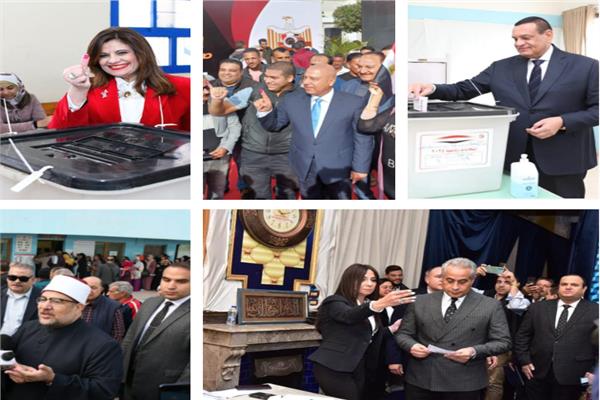الوزراء يتوافدون على اللجان الانتخابية للتصويت في الانتخابات الرئاسية
