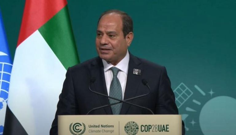 الرئيس السيسي: ندعو إلى اتخاذ خطة أكثر طموحا في COP28