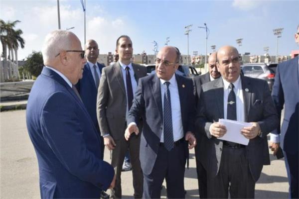 وزير العدل ومحافظ بورسعيد يتفقدان أعمال إنشاء مجمع محاكم بورفؤاد