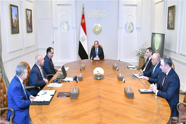الرئيس السيسي يلتقي الرئيس التنفيذي لشركة الخطوط الملاحية الفرنسية العالمية