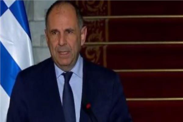 وزير الخارجية اليوناني: مصر حليف استراتيجي لنا…ونتفق على ضرورة وقف إطلاق النار بغزة