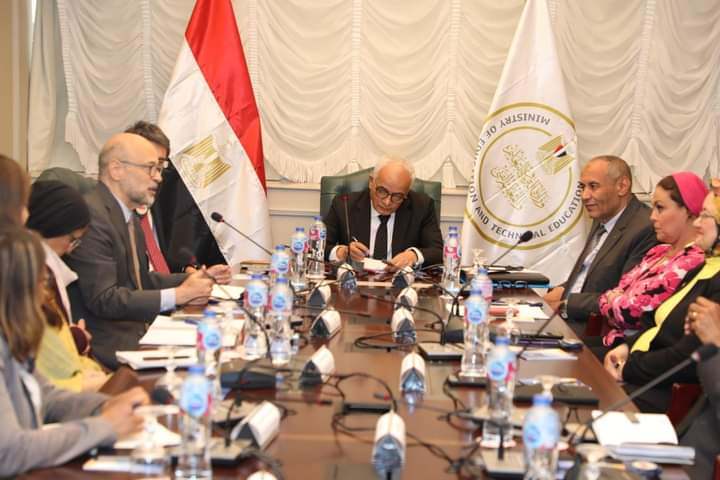 وزير التربية والتعليم يستقبل وفد البنك الدولى لبحث أوجه التعاون فى الملفات المشتركة لتطوير منظومة التعليم قبل الجامعي