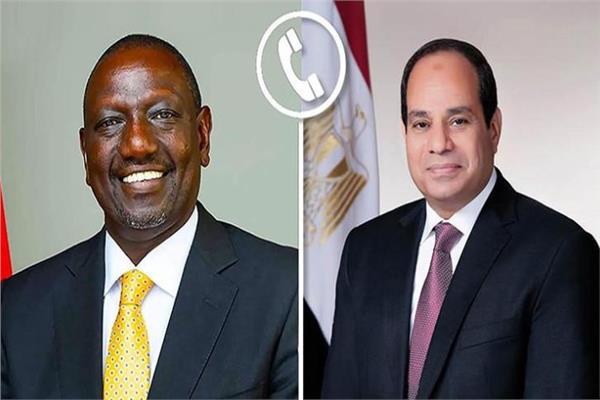 الرئيس السيسي يتلقى اتصالاً هاتفياً من نظيره الكيني ويليام روتو