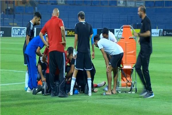 أول ظهور لـ«ماجد هاني» بعد سقوطه في مباراة البلدية والجونة