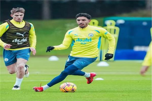 شاهد.. إبداع عمر مرموش في أول تدريب له مع مانشستر سيتي
