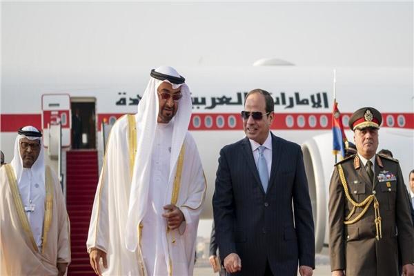 الرئيس السيسي يستقبل الشيخ محمد بن زايد آل نهيان رئيس دولة الإمارات