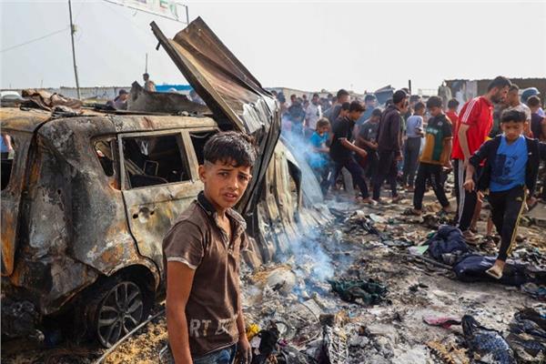 انتشال جثامين 11 شهيدا من حي تل السلطان برفح