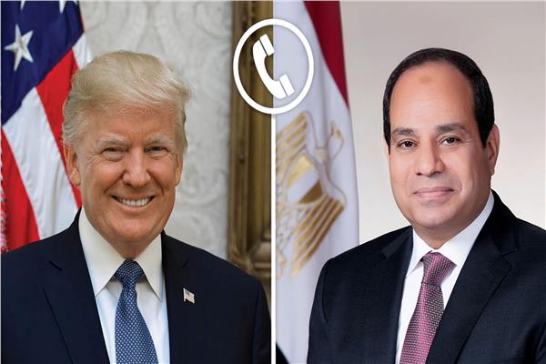 رئاسة الجمهورية: السيسي وترامب بحثا هاتفياً جهود الوساطة لاستعادة الهدوء للمنطقة