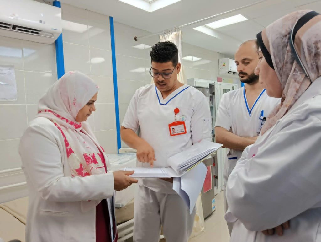 “زيارات ميدانية للمنشآت الطبية التابعة للفرع بمدينة نويبع