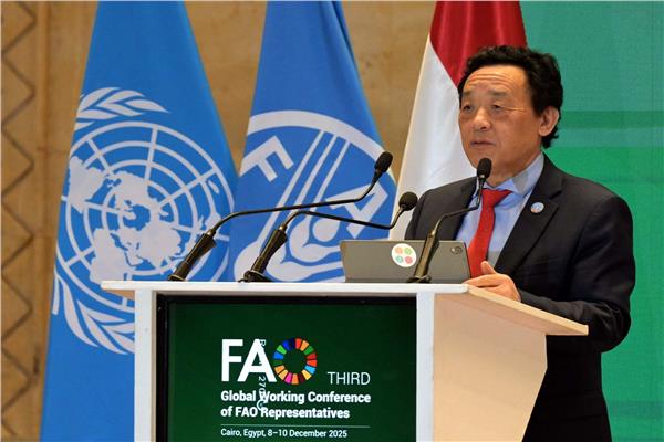 المدير العام لـ “الفاو” يثمن جهود الرئيس السيسي والحكومة في دعم جهود المنظمة