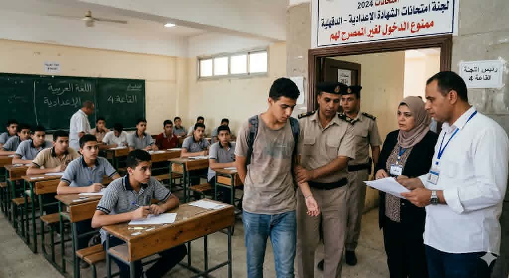 جناية في ورقة إجابة.. “شهامة زائفة” تقود طالباً ثانوياً من لجان الدقهلية إلى قبضة القانون