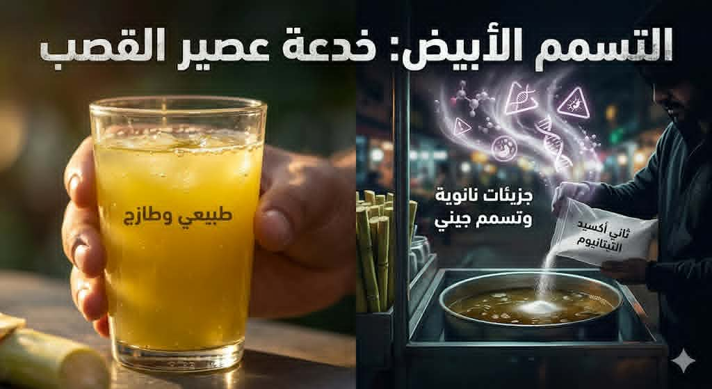 التسمم الأبيض.. كيف يحول باعة عصير القصب المادة المسرطنة إلى “خدعة طازجة”؟ د. شيرين زكي تفجر المفاجأة مع عمرو أديب