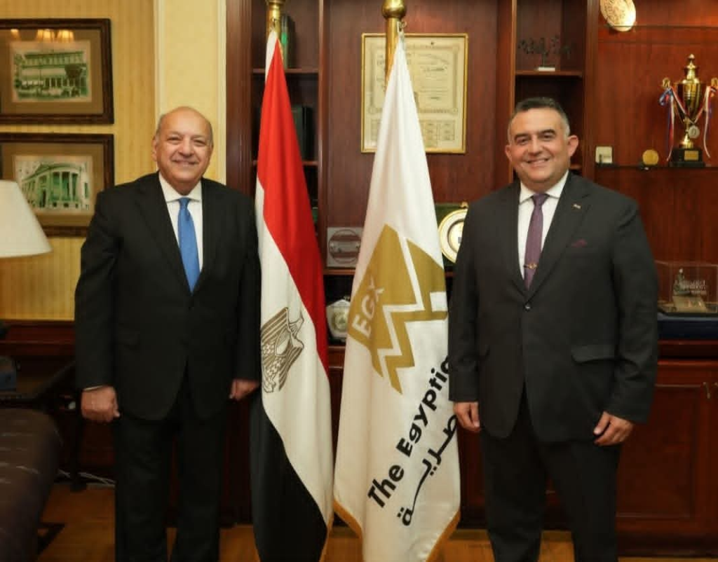 عمر رضوان رئيس البورصة يستقبل الدكتور محمد الوحش وكيل مجلس النواب