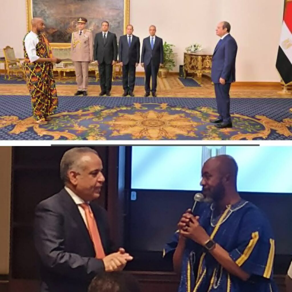 بعد تقديم اوراق اعتماده أمام الرئيس السيسي .. سفير غانا يعقد اول لقاء مع جمعية رجال الأعمال المصريين الأفارقة