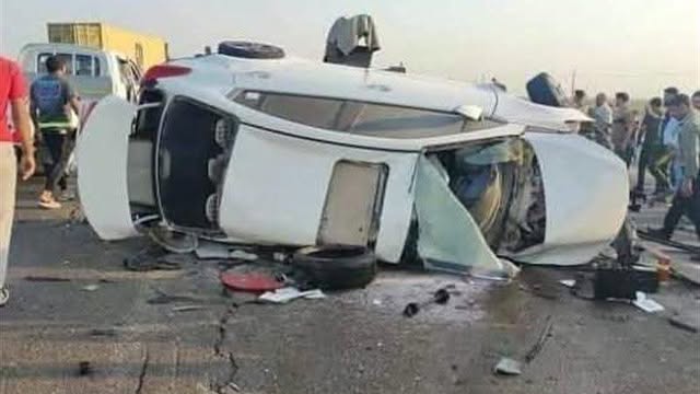 انقلاب سيارة ملاكي بالمنيا إصابة 4 أشخاص ونقلهم للمستشفى