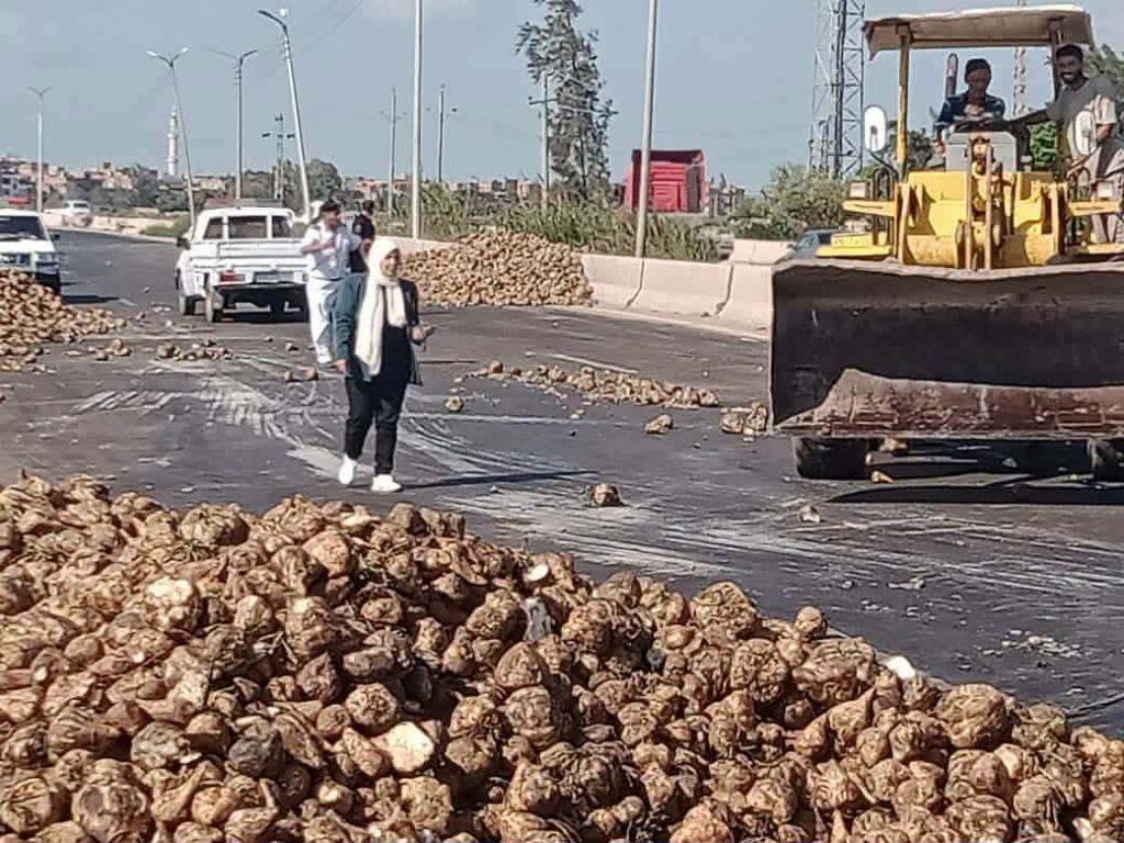 طريق رافد جمصة وسرعة إعادة الحركة المرورية