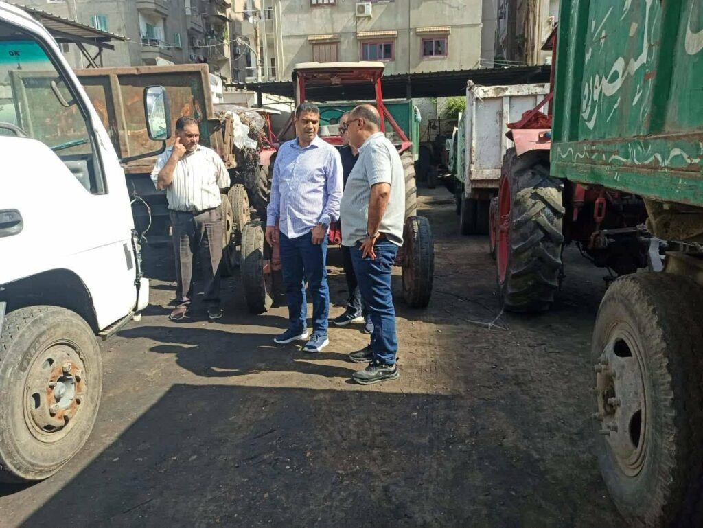 الحملة الميكانيكية بشرق المنصورة تحت مراجعة نائب المحافظ