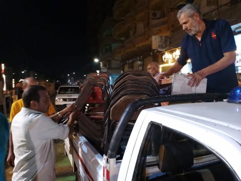 حملة لإزالة الإشغالات بالسنبلاوين تضبط المخالفات
