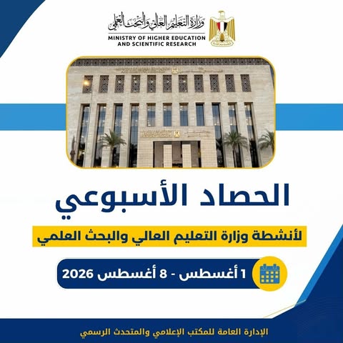 فيديو : إنجازات الحصاد الأسبوعي للتعليم العالي والبحث العلمي