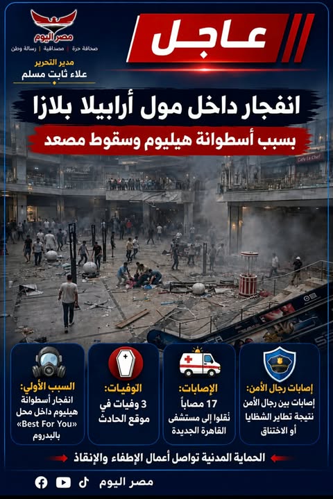 من بالون احتفال إلى مأساة.. كواليس حادث مول أرابيلا بلازا بالقاهرة الجديدة