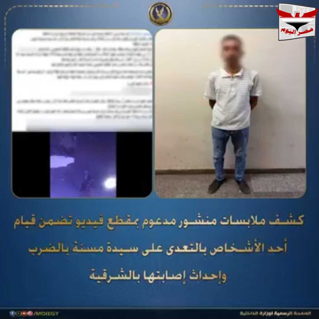 بالفيديو :الأمن يضبط عاملاً بعد واقعة اعتداء على سيدة مسنة بالشرقية