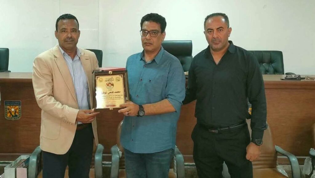 تقديرًا لجهوده.. شباب ورياضة جنوب سيناء تكرّم محمد فتحي توفيق