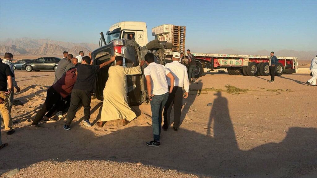 عاجل.. وفاة ضابط وأمين شرطة وإصابة حكمدار جنوب سيناء في انقلاب سيارة بطريق شرم الشيخ – طور سيناء