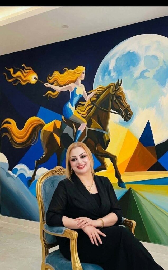 بان الجنابي.. فنانة عراقية تصنع من الألوان هوية تشكيلية مختلفة